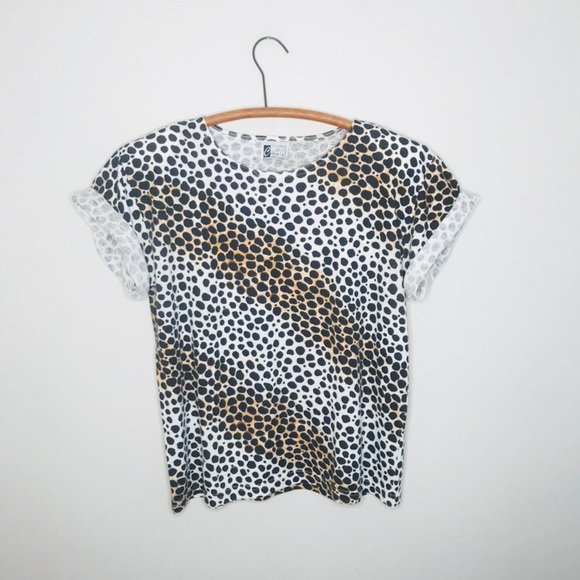 Vintage Retro 80’s Leopard Print Crop Top - Picture 3 of 3